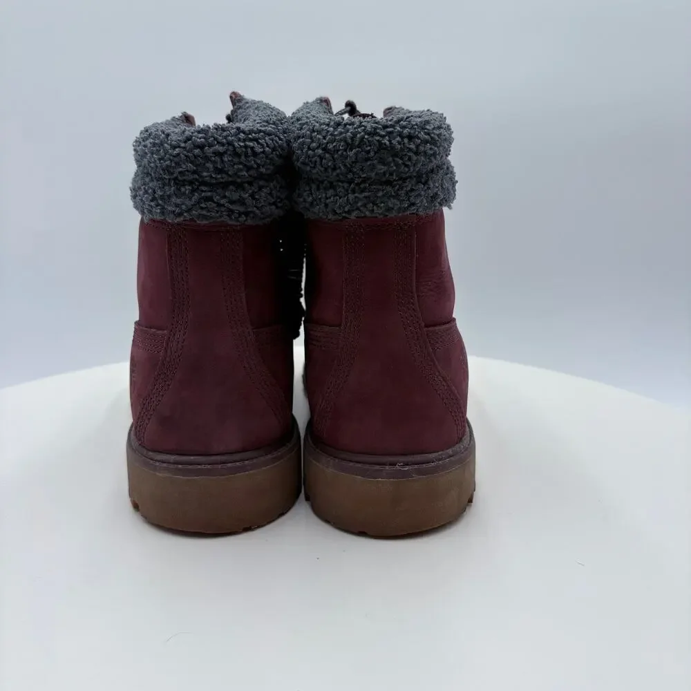 Timberland Men's burgundy boots - Picture 3 of 7